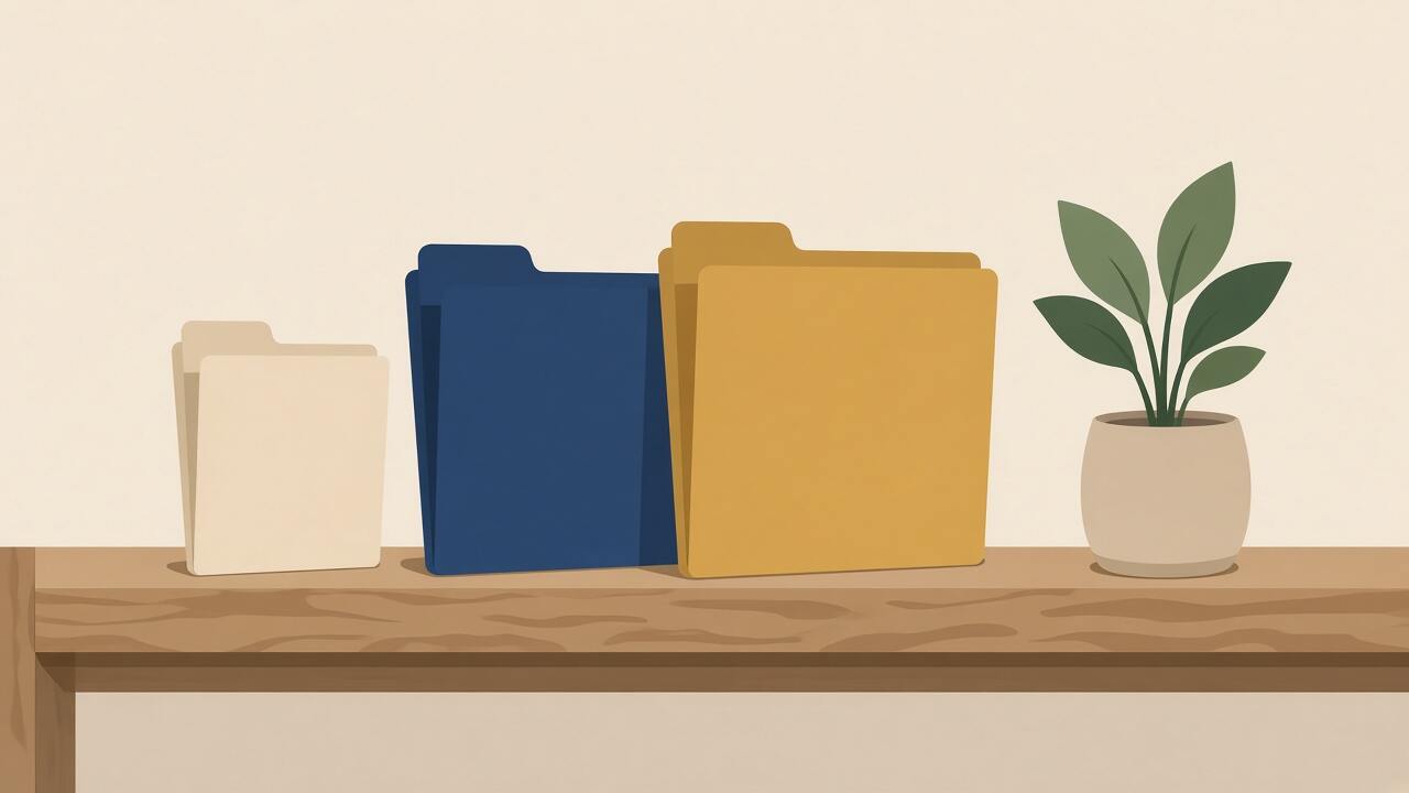 Three website packages shown as folders of different sizes